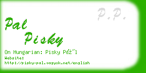 pal pisky business card